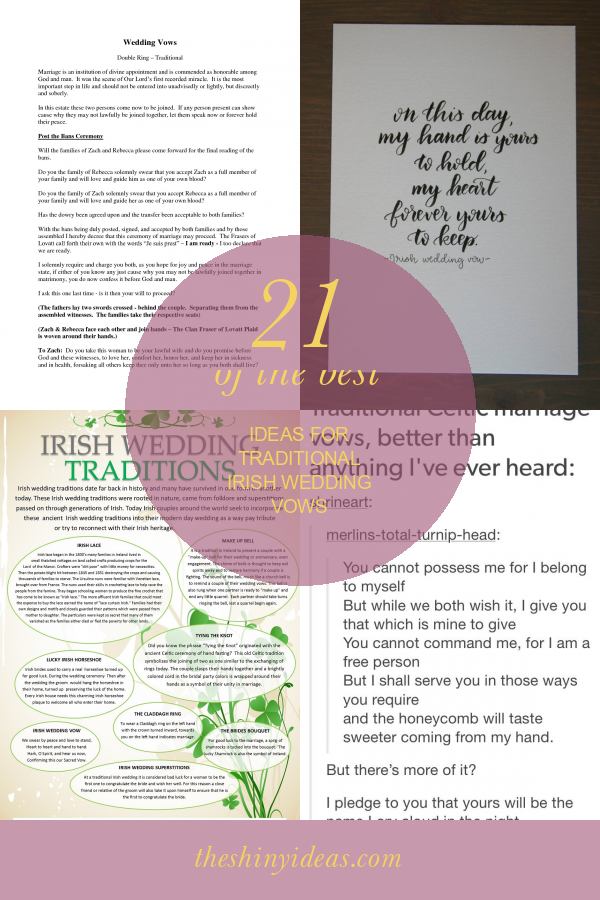 21 Of The Best Ideas For Traditional Irish Wedding Vows – Home, Family ...